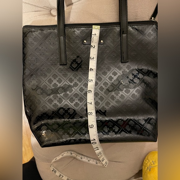 KATE SPADE NEW YORK Women's Black Patent Leather Tote Bag Org. $399 AUTH NWOT - Picture 14 of 16